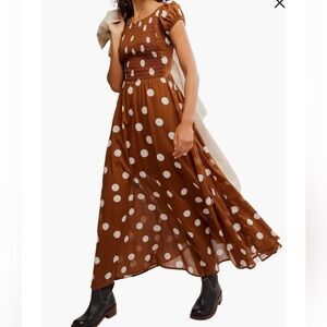 Free People Ultraviolet Dress Oak Combo XL